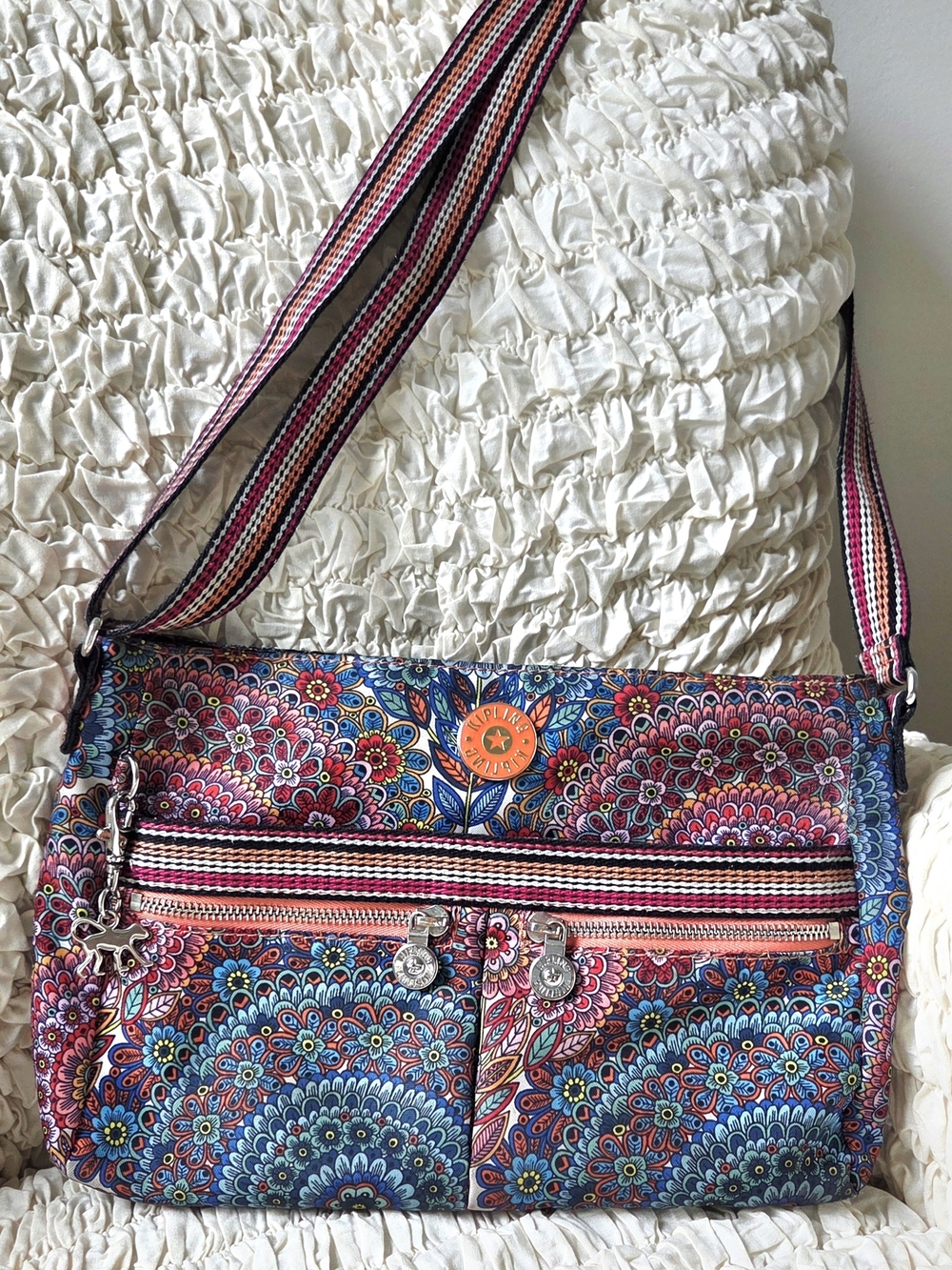 Kipling Floral-Print Crossbody Bag in Multicolor